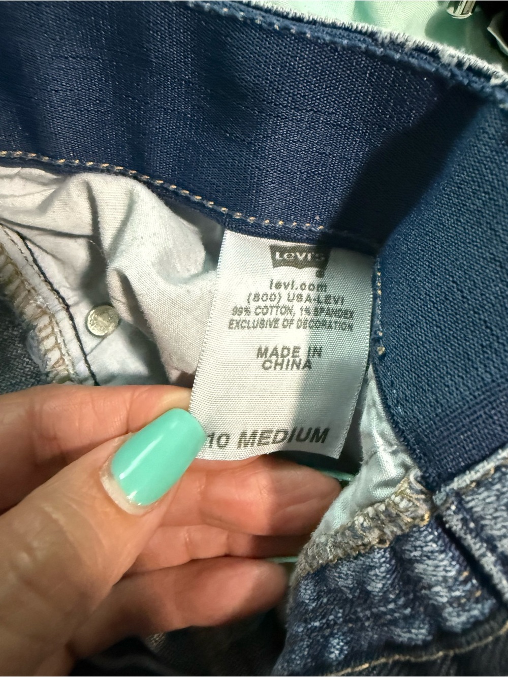 Levi’s 525 perfect waist Classic Women's Light Blue Bootcut Jeans 10M - Picture 7 of 7